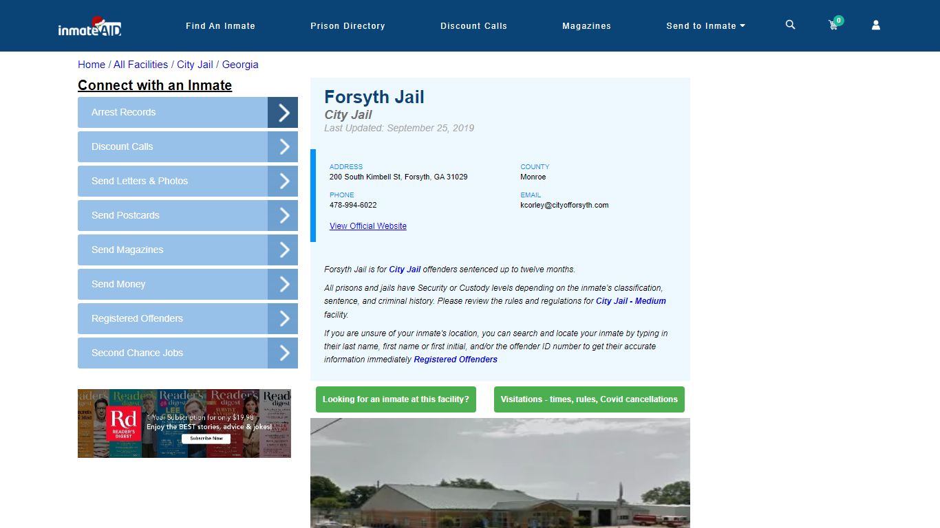 Forsyth Jail | Inmate Locator